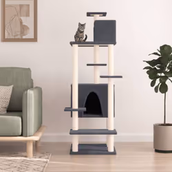 Tenete occupati a lungo i vostri adorati gatti grazie a questo a questo albero per gatti tutto in uno! Torre tutto in uno: Il ...