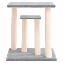 Pali Tiragraffi per Gatti con Piattaforme Grigio Chiaro 50 cmcod mxl 119190 - Vista aggiuntiva 3