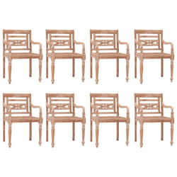 VidaXL 3155990 sedia da esterno Terrazzo Teak