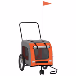 Rimorchio da Bici per Animali Arancione e Grigio Oxford e Ferrocod mxl 131488 - Vista aggiuntiva 2