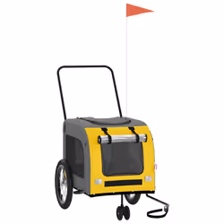 Rimorchio da Bici per Animali Giallo e Grigio Oxford e Ferrocod mxl 107516 - Vista aggiuntiva 2