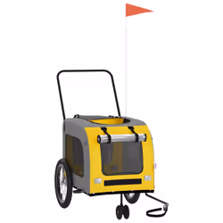 Rimorchio da Bici per Animali Giallo e Grigio Oxford e Ferrocod mxl 107516 - Vista aggiuntiva 3