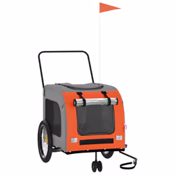 Rimorchio da Bici per Animali Arancione e Grigio Oxford e Ferrocod mxl 131384 - Vista aggiuntiva 2
