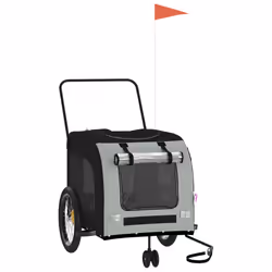 Rimorchio da Bici per Animali Nero e Grigio Oxford e Ferrocod mxl 83470 - Vista aggiuntiva 2