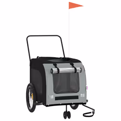 Rimorchio da Bici per Animali Nero e Grigio Oxford e Ferrocod mxl 83470 - Vista aggiuntiva 3