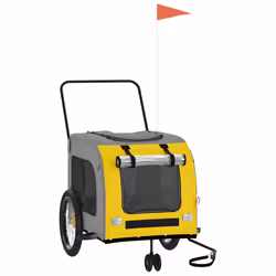 Rimorchio da Bici per Animali Giallo e Grigio Oxford e Ferrocod mxl 108615 - Vista aggiuntiva 2