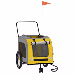 Rimorchio da Bici per Animali Giallo e Grigio Oxford e Ferrocod mxl 108615 - Vista aggiuntiva 3