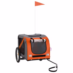 Rimorchio da Bici per Animali Arancione e Nero Oxford e Ferrocod mxl 120989 - Vista aggiuntiva 2