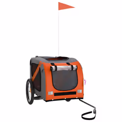 Rimorchio da Bici per Animali Arancione e Nero Oxford e Ferrocod mxl 120989 - Vista aggiuntiva 3
