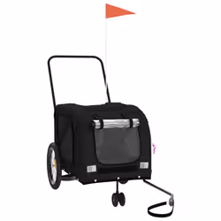 Rimorchio da Bici per Animali Nero Oxford e Ferrocod mxl 107666 - Vista aggiuntiva 2