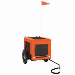 Rimorchio da Bici per Animali Arancione e Nero Oxford e Ferrocod mxl 93683