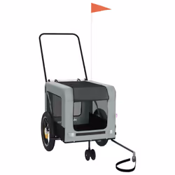 Rimorchio da Bici per Animali Grigio e Nero Oxford e Ferrocod mxl 109713 - Vista aggiuntiva 2