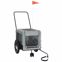Rimorchio da Bici per Animali Grigio e Nero Oxford e Ferrocod mxl 109713 - Vista aggiuntiva 3