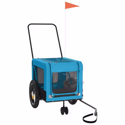 Rimorchio da Bici per Animali Blu e Nero Oxford e Ferrocod mxl 109714 - Vista aggiuntiva 3