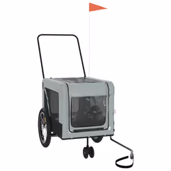 Rimorchio da Bici per Animali Grigio e Nero Oxford e Ferrocod mxl 134487 - Vista aggiuntiva 2