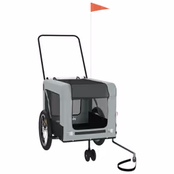 Rimorchio da Bici per Animali Grigio e Nero Oxford e Ferrocod mxl 134487 - Vista aggiuntiva 3