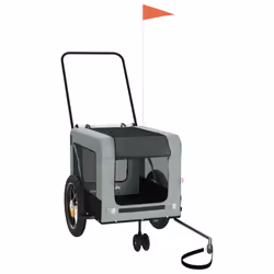 Rimorchio da Bici per Animali Grigio e Nero Oxford e Ferrocod mxl 86357 - Vista aggiuntiva 2