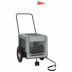 Rimorchio da Bici per Animali Grigio e Nero Oxford e Ferrocod mxl 86357 - Vista aggiuntiva 3
