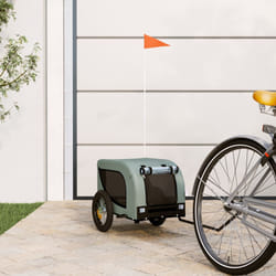 Rimorchio da Bici per Animali Grigio e Nero Oxford e Ferrocod mxl 94227