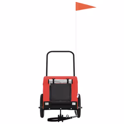 Rimorchio da Bici per Animali Rosso e Nero Oxford e Ferrocod mxl 83748 - Vista aggiuntiva 3