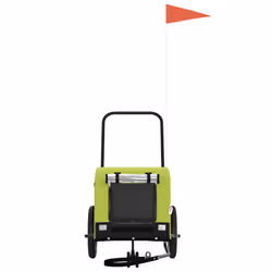 Rimorchio da Bici per Animali Verde e Nero Oxford e Ferrocod mxl 83749 - Vista aggiuntiva 3