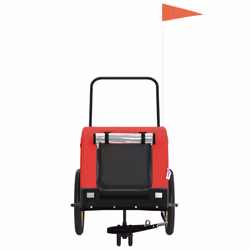 Rimorchio da Bici per Animali Rosso e Nero Oxford e Ferrocod mxl 131662 - Vista aggiuntiva 3