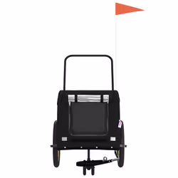 Rimorchio da Bici per Animali Nero Oxford e Ferrocod mxl 83750 - Vista aggiuntiva 3