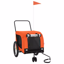 Rimorchio da Bici per Animali Arancione e Nero Oxford e Ferrocod mxl 83751 - Vista aggiuntiva 2