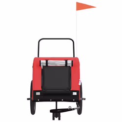 Rimorchio da Bici per Animali Rosso e Nero Oxford e Ferrocod mxl 107687 - Vista aggiuntiva 3