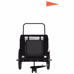 Rimorchio da Bici per Animali Nero Oxford e Ferrocod mxl 107685 - Vista aggiuntiva 3