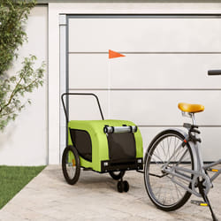 Rimorchio da Bici per Animali Verde e Nero Oxford e Ferrocod mxl 84663