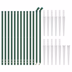 Recinzione a Rete con Picchetti Ancoraggio Verde 0,8x25 mcod mxl 97290 - Vista aggiuntiva 3