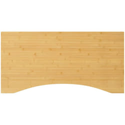 Piano Scrivania 110x55x4 cm in Bambù - Vidaxl