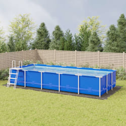 Telo Sotto Piscina Grigio Chiaro 999x500 Geotessile Poliestere Vidaxl 606280
