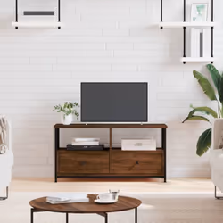 Questo mobile porta TV industriale è un'aggiunta sia pratica che accattivante per i vostri interni. Materiale robusto: Il leg ...