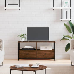 Vidaxl - Mobile Porta tv, Armadietti per tv Rovere Marrone 90x33x45 cm Legno Multistrato e Ferro