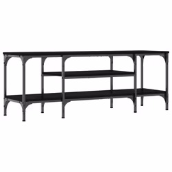 Mobile Porta TV Nero 121x35x45 cm in Legno Multistrato e Ferrocod mxl 79230 - Vista aggiuntiva 2