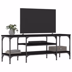 Mobile Porta TV Nero 121x35x45 cm in Legno Multistrato e Ferrocod mxl 79230 - Vista aggiuntiva 3