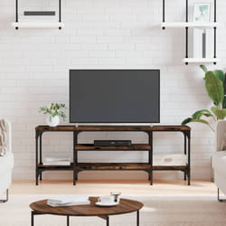 Vidaxl - Mobile tv, Mobile Porta tv Salotto Rovere Fumo 121x35x45 cm in Legno Multistrato e Ferro