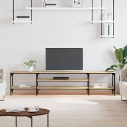 Vidaxl - Mobile tv, Mobile Porta tv Salotto Rovere Sonoma 201x35x45 cm Legno Multistrato e Ferro
