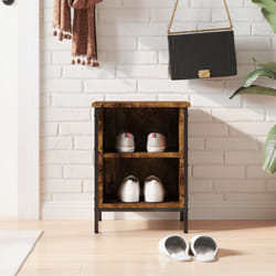 Vidaxl - Scarpiera Salvaspazio, Portascarpe Rovere Fumo 38x35x50 cm in Legno Multistrato