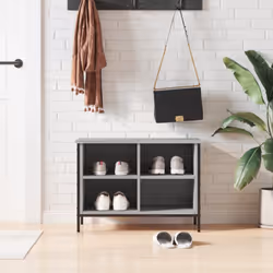 Tenete le vostre scarpe al riparo dalla polvere e dal disordine per creare un ambiente ordinato con la scarpiera! Materiale r ...