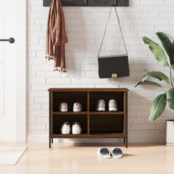 Vidaxl - Scarpiera Salvaspazio, Portascarpe Rovere Marrone 69x35x50 cm in Legno Multistrato