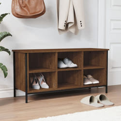 Vidaxl - Scarpiera Rovere Marrone 100x35x50 cm in Legno Multistrato