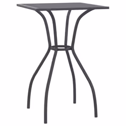 Tavolo da Giardino Antracite 50x50x72 cm Rete d'Acciaiocod mxl 126359 - Vista aggiuntiva 2