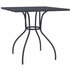 vidaXL Tavolo da Giardino Antracite 80x80x72,5 cm Rete d'Acciaio - Vista aggiuntiva 2
