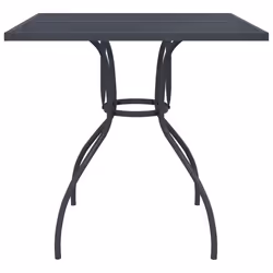 vidaXL Tavolo da Giardino Antracite 80x80x72,5 cm Rete d'Acciaio - Vista aggiuntiva 3