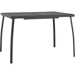 Tavolo da Giardino Antracite 110x80x72 cm Rete d'Acciaio Vidaxl