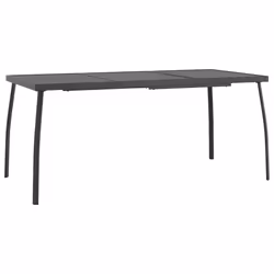 Tavolo da Giardino Antracite 165x80x72 cm Rete d'Acciaiocod mxl 78440 - Vista aggiuntiva 2