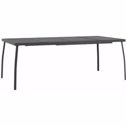 Questo tavolo da giardino presenta un design elegante e aggiunge un tocco di stile contemporaneo al vostro patio o giardino.  ...
